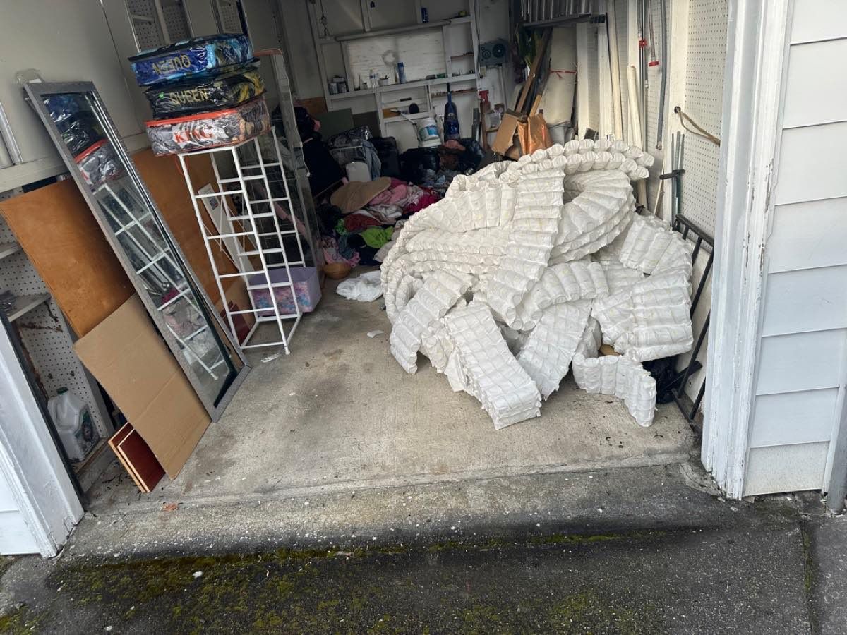 A Seattle garage with no room left to park