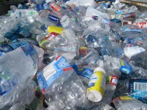 Recycled water bottles in Seattle