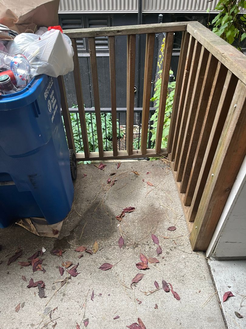 The same Seattle space cleared out after the junk removal crew finished