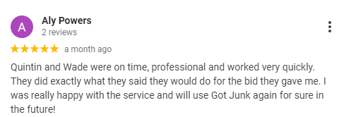 1800 Got Junk Google Review 2