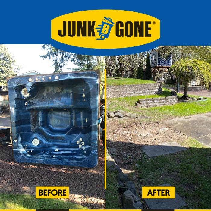 Seattle Hot Tub Removal Before and After