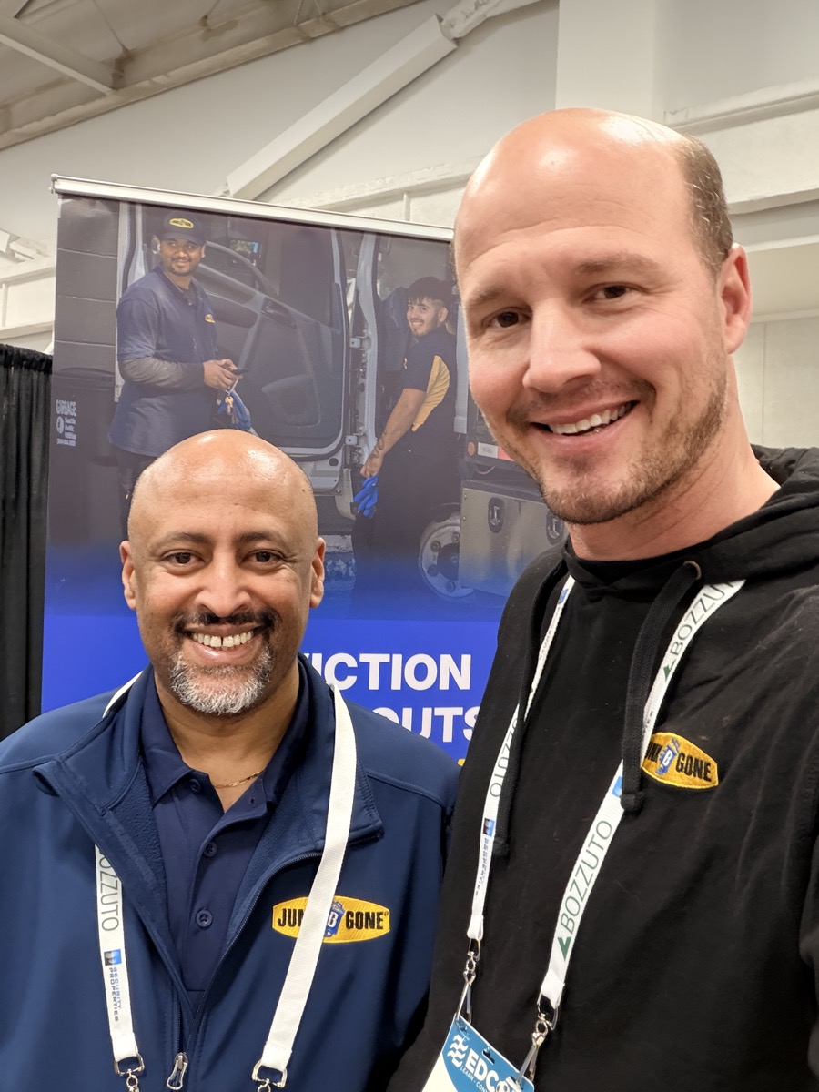 Ben Sharpe and Zalalem - Junk B Gone owners at EdCon 2026