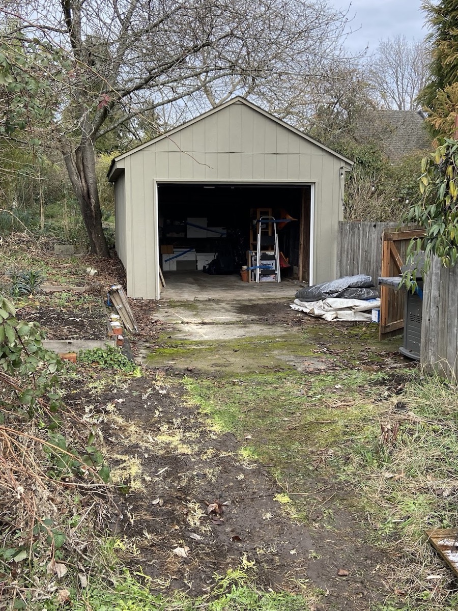 After — Backyard cleared and clean