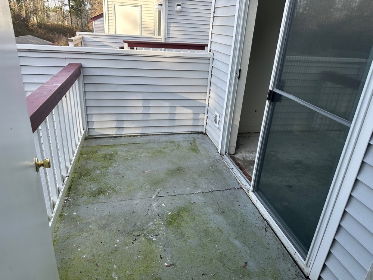 Clean patio exterior